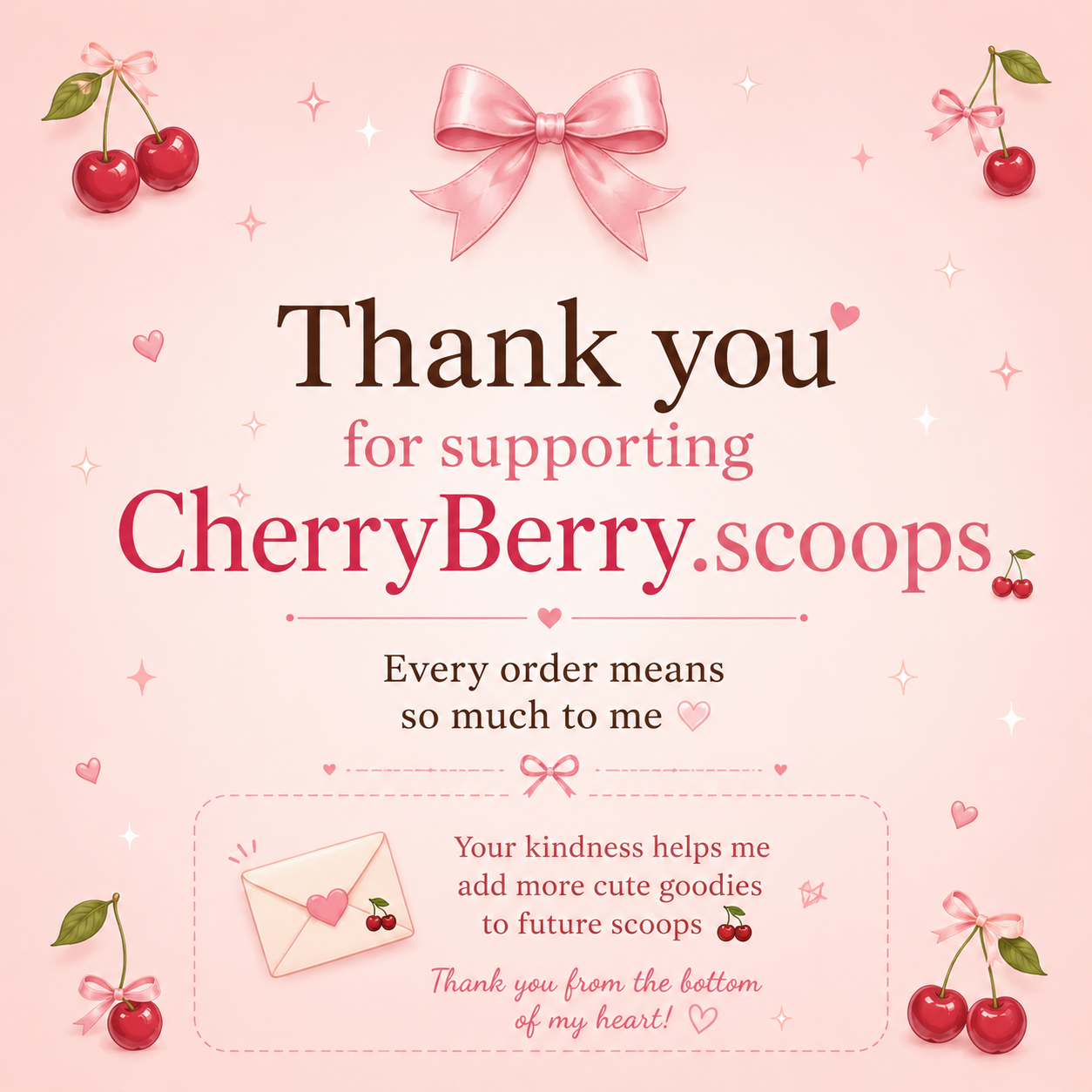 A Small Thank You 🍒